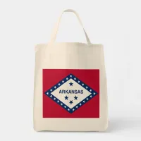 Arkansas State Flag Tote Bag