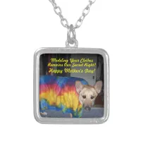 Mother's Day Modeling Clothes Silver Plated Necklace