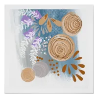 Modern Art Abstract Floral Poster Print