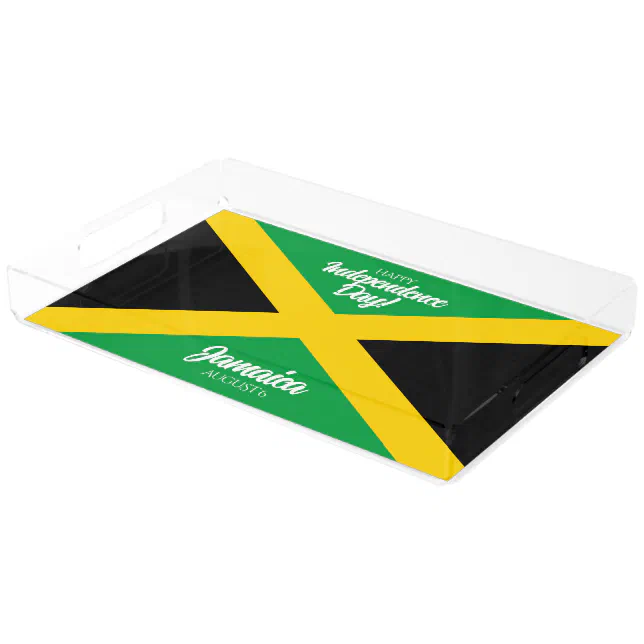 Jamaican Independence Day Jamaica National Flag Acrylic Tray