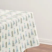 Elegant Scandinavian Christmas trees Tablecloth