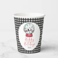 Magical Snow Globe Christmas Party Paper Cups