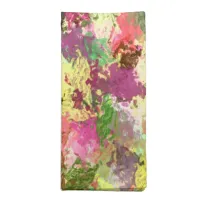 Paint Splatter Autumn Color Leaves Abstract Cloth Napkin