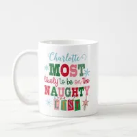 Most Likely to Be on the Naughty List  Coffee Mug