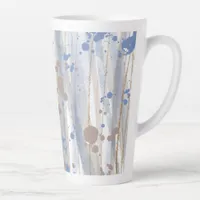 Modern Abstract Nature Art Brushstrokes Latte Mug