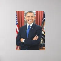 U.S. President Barack Obama Canvas Print