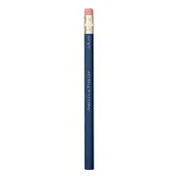 Elegant Navy Blue and White Wedding Favor Pencil