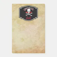 Personalized Jolly Roger (Cutlass)  Post-it Notes