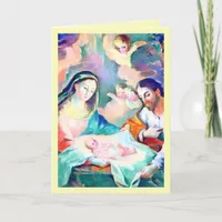 La Navidad Nativity Religious Spanish Christmas v8 Holiday Card