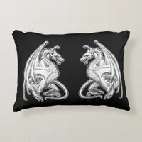 Winged Dragons Accent Pillow