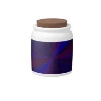 Circular Gradient Patchwork Blue to Purple Candy Jar