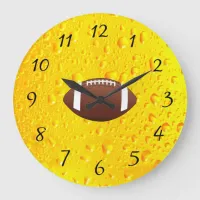 Beer and Football Man Cave Clock