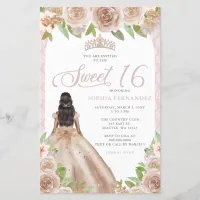 Budget Blush Rose Gold Princess Tiara Sweet 16