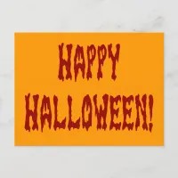 Happy Halloween Gore Text Postcard