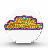 Hella Awesome Cheeky Fun Motto Art Award