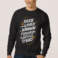 Divine Embrace: A Message of Faith and Redemption Sweatshirt