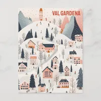 Val Gardena Ski Resort Postcard