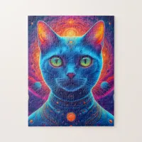 Cute Space Cat Astronaut Jigsaw Puzzle