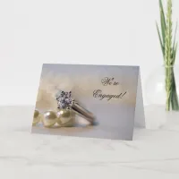 Diamond Ring and Pearls Engagement Announcement