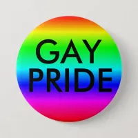 Gay 'Pride" Rainbow Colors Button