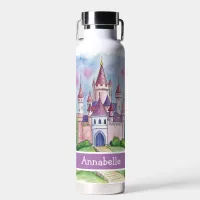 Fantasy Castle Pink and Purple Water Bottle