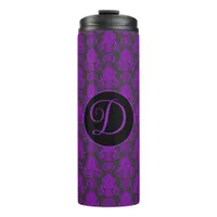 Elegant, Vintage, Victorian Damask Personalized Thermal Tumbler