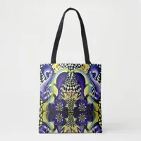 Distorted space - cubes abstract tote bag