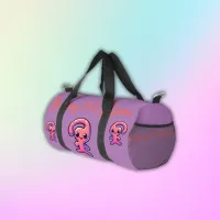 Bonus Mom - Modern in Pink & Purple | Duffle Bag