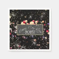 Joyful happy new year 2025 banner napkins