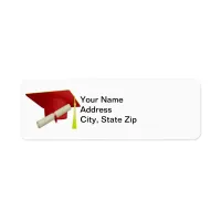 Graduation Class of 20?? Red Address Label