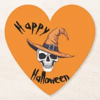 Happy Halloween Skull  Paper Coaster