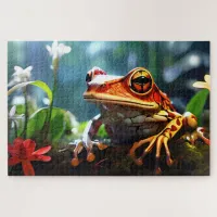 Collection Colorful Frog Jigsaw Puzzles