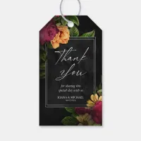 Sultry Nights Floral Wedding Thank You V2 ID829 Gift Tags