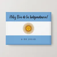 Argentina Independence Day Flag Button