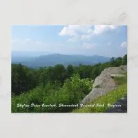 Shenandoah National Park Skyline Drive Scenic Postcard