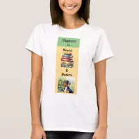 Cute Adorable Dachshund Books Doxie Sausage Dog T-Shirt