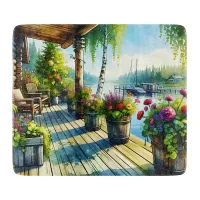 Lake House View | Deck over looking the Bay Cutting Board