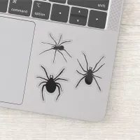 Creepy Black Spider Silhouettes Sticker