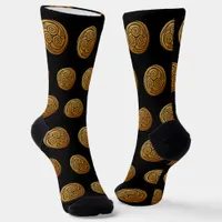 Triple Celtic Knot Swirl Mandala Socks