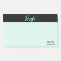 *~* Iridescent Reiki Green Blue & Turquoise Post-it Notes