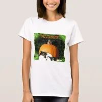 Dog Protecting Large Pumpkin T-Shirt