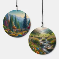 Colorful Pacific Northwest Inspired Naturescapes Wind Chime