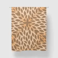 Orange Gradient Background with Brown Pattern | Blackout Curtains