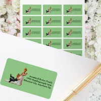 Finally Wedding Couple Funny Address Labels