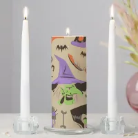 Halloween Vintage Pattern Unity Candle Set