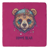 Hippie Bear I Trivet