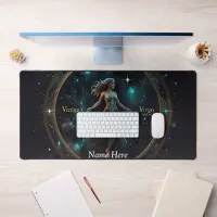 Elegant Zodiac Personalized Office Space Desk Mat