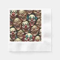 Horrifying Clowns Halloween Party  Napkins