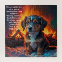 Christmas Message Joy Jigsaw Puzzle