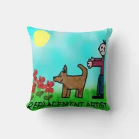 Replacement Artist Throw Pillow